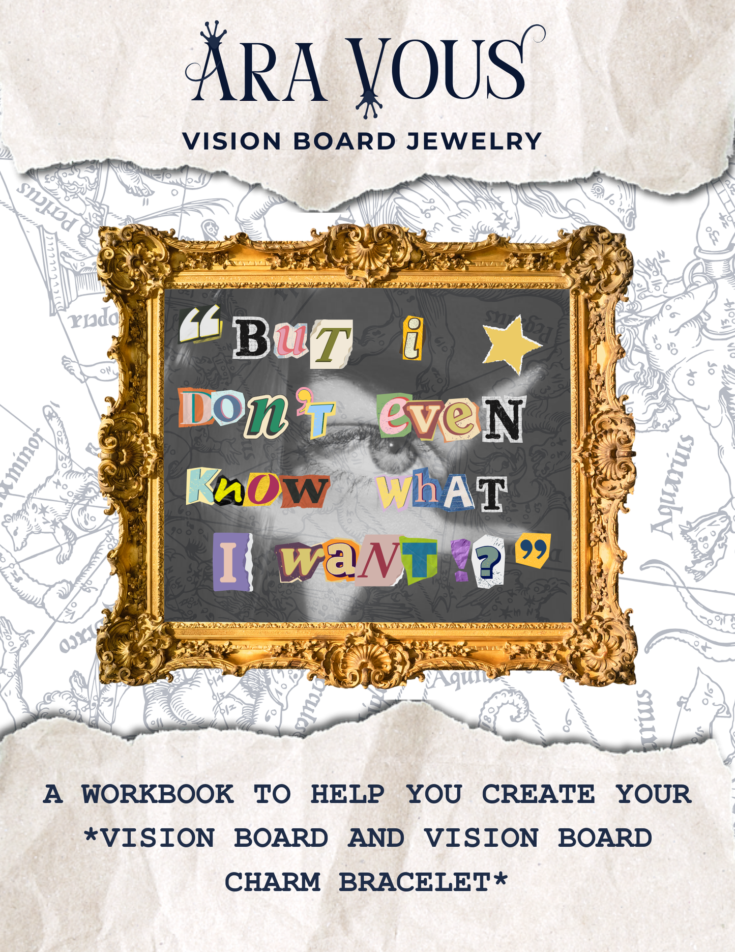 "But I Don't Even Know What I Want?!" An Ara Vous Vision Board Digital Workbook