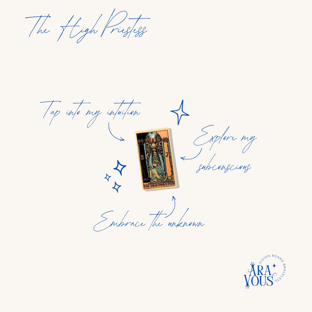 The High Priestess Tarot Card | Vision Board Charm