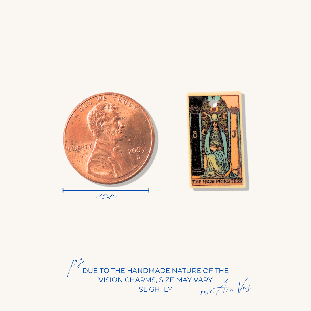 The High Priestess Tarot Card | Vision Board Charm