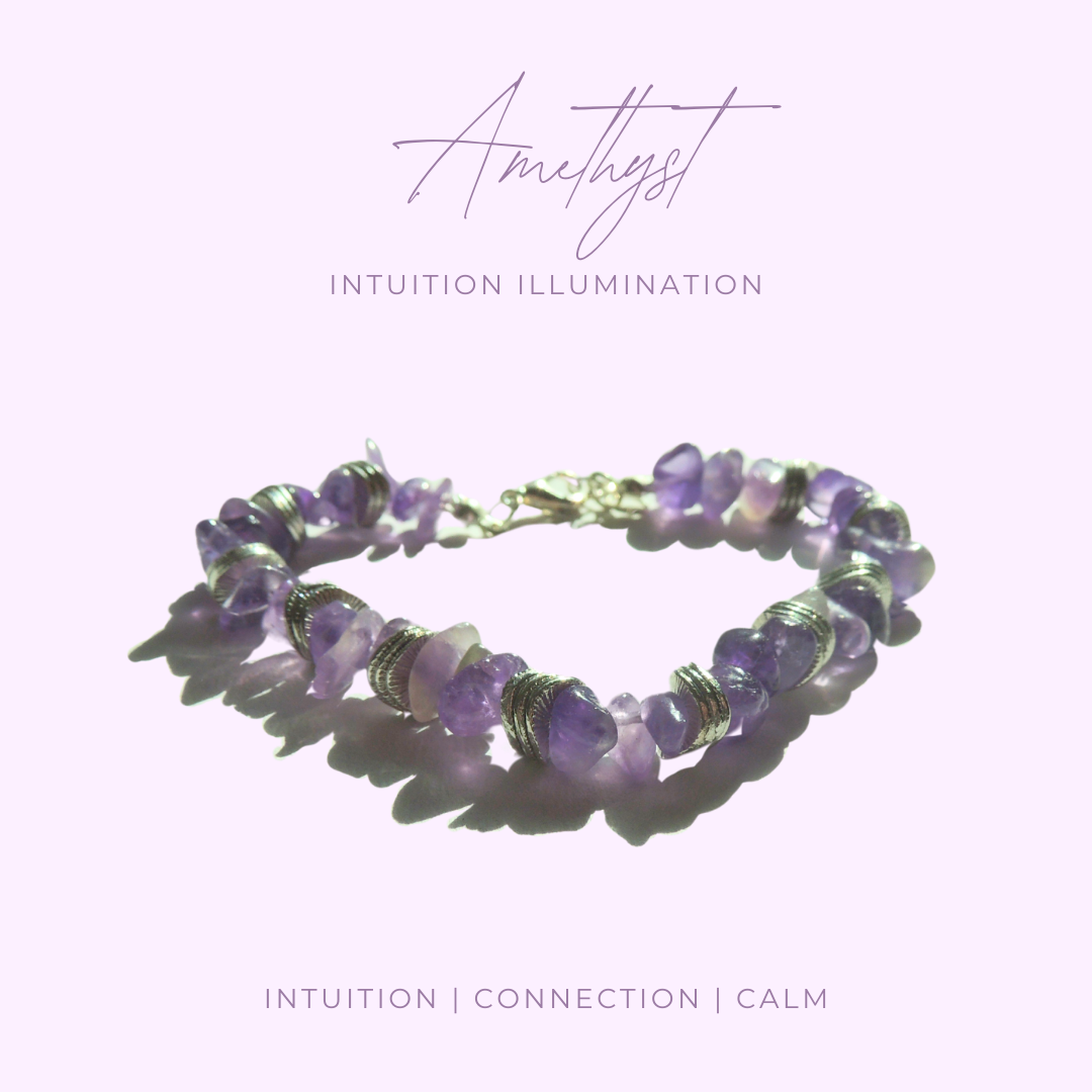 Intuition Illumination – Amethyst Crystal Chip Bracelet