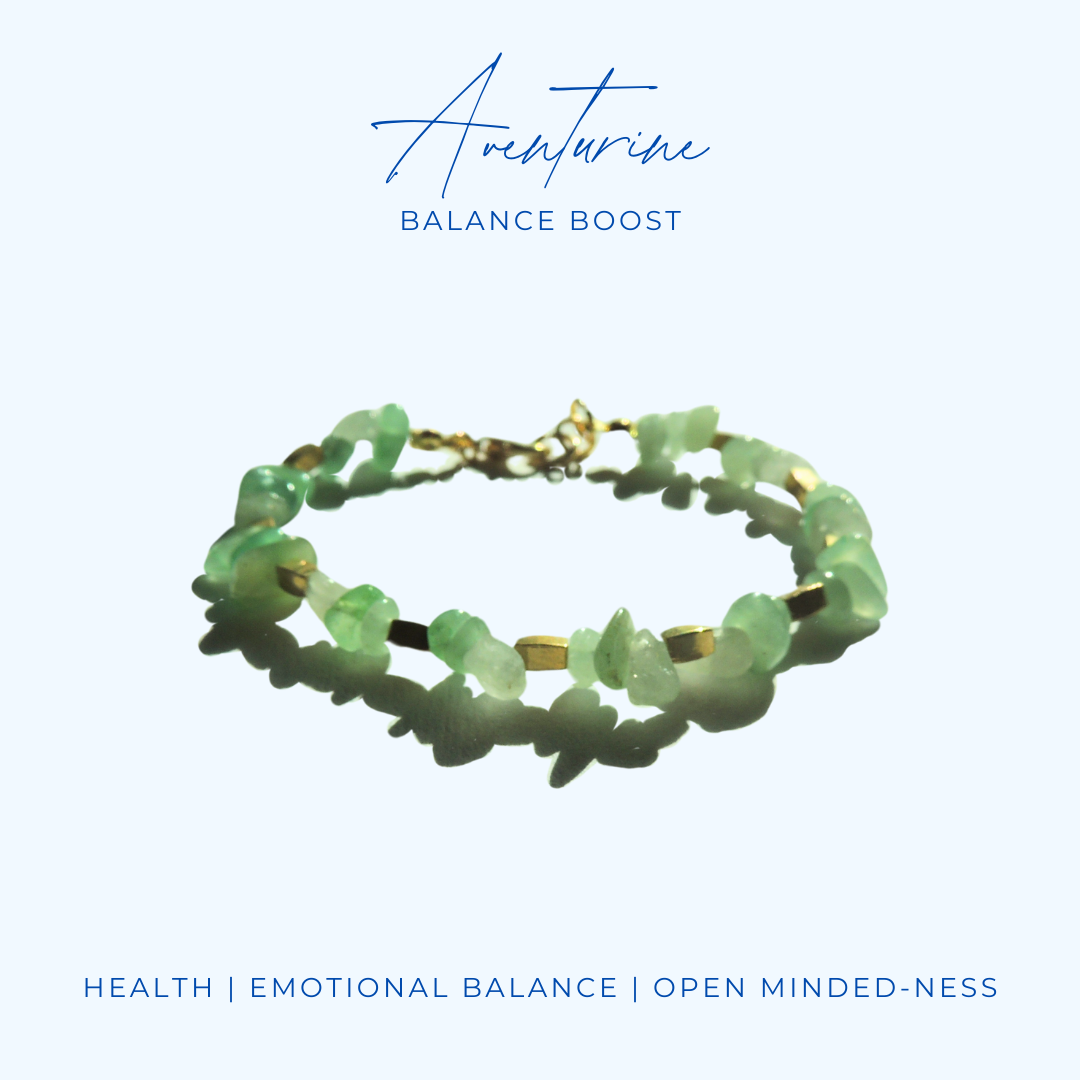 Balance Boost – Aventurine Crystal Chip Bracelet