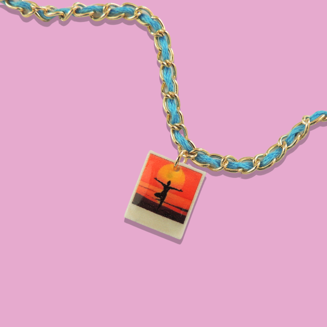 Yogi at Sunrise Polaroid | Vision Charm