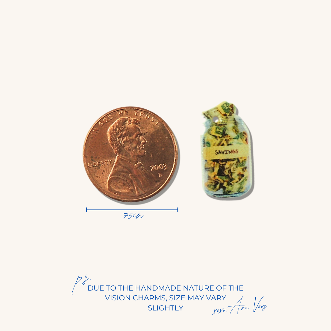 Savings Jar | Vision Board Charm