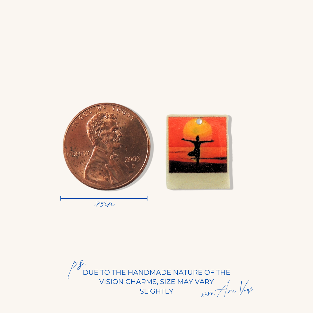 Yogi at Sunrise Polaroid | Vision Charm