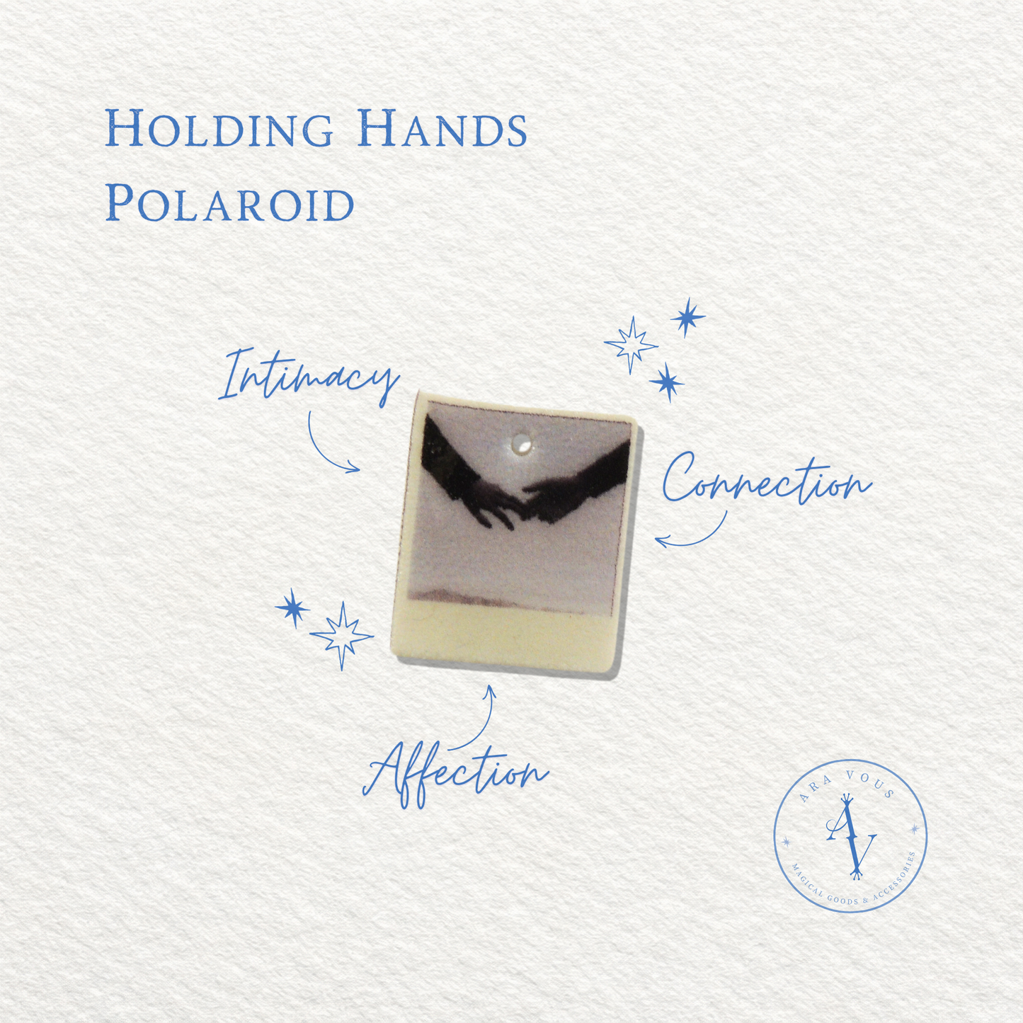 Holding Hands Polaroid | Vision Board Charm