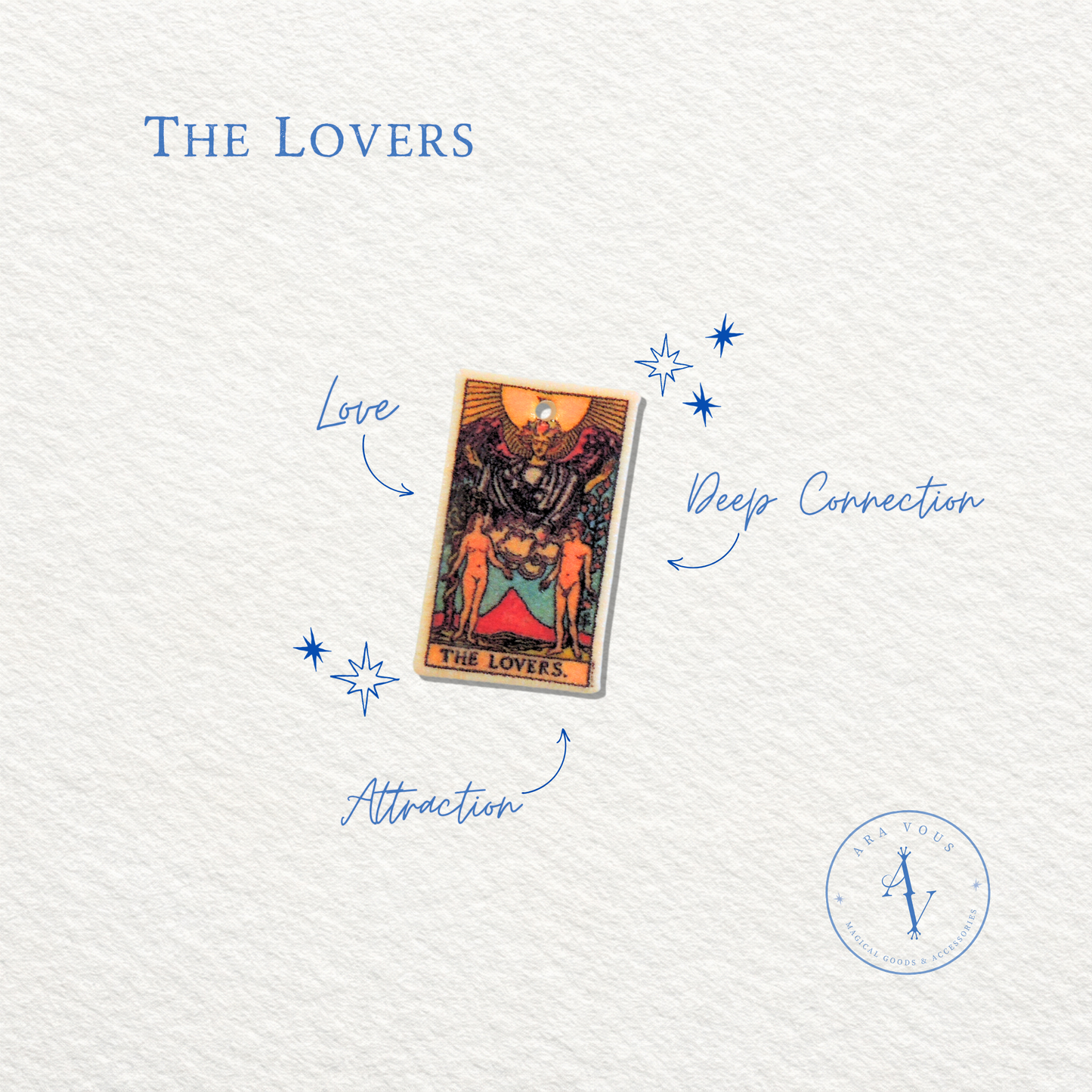 The Lovers Tarot Card | Vision Board Charm