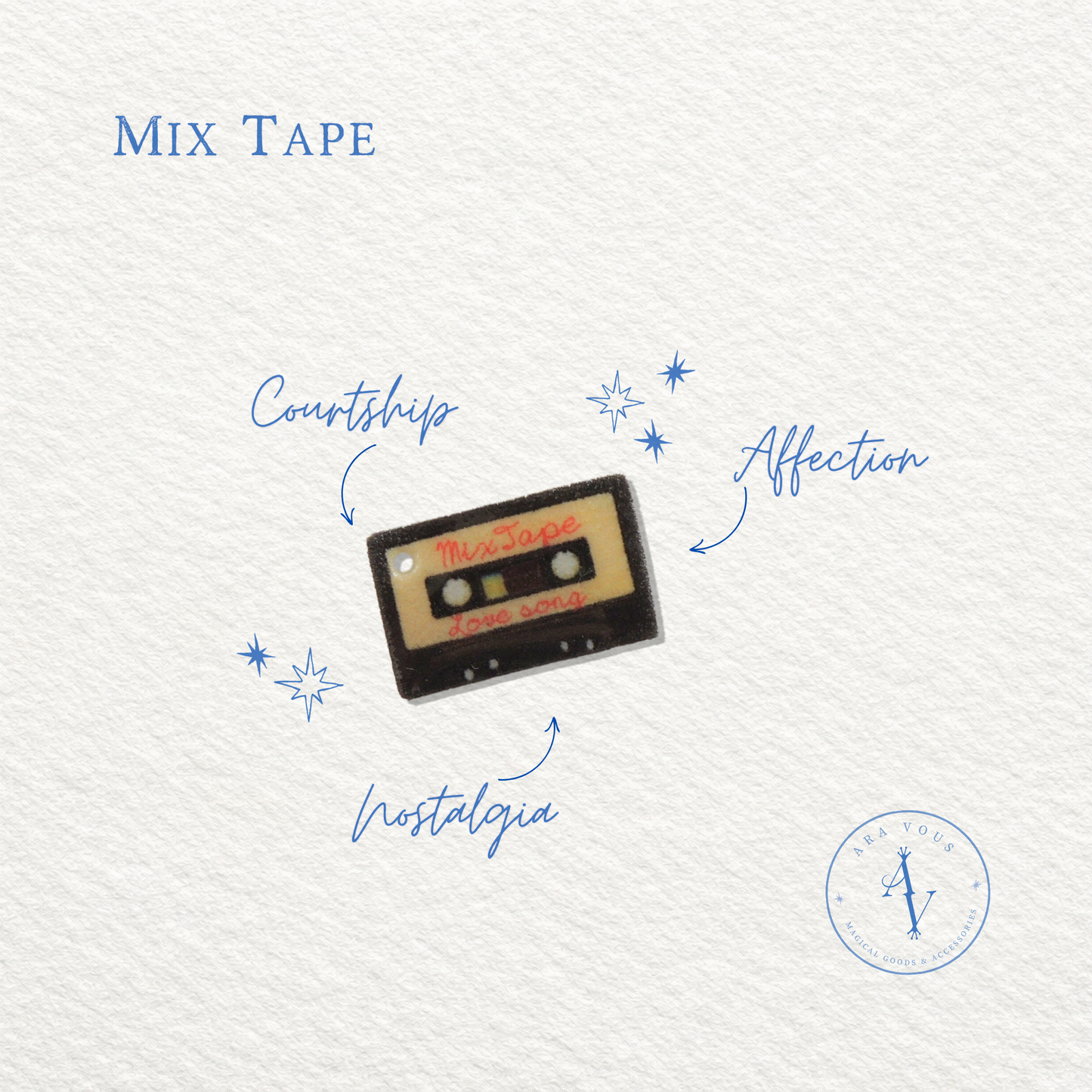 Mixtape Vision Board Charm