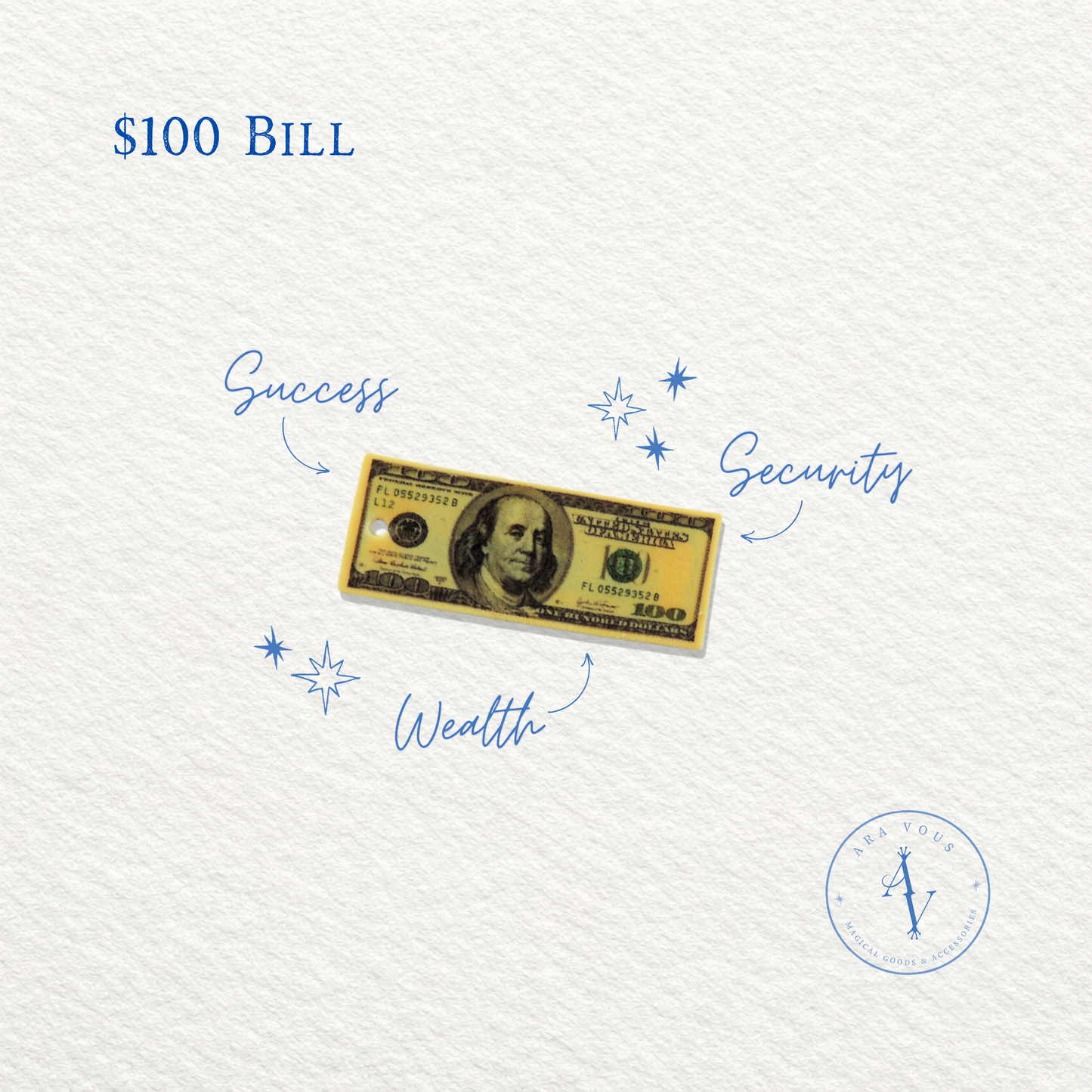 $100 Bill | Vision Board Charm