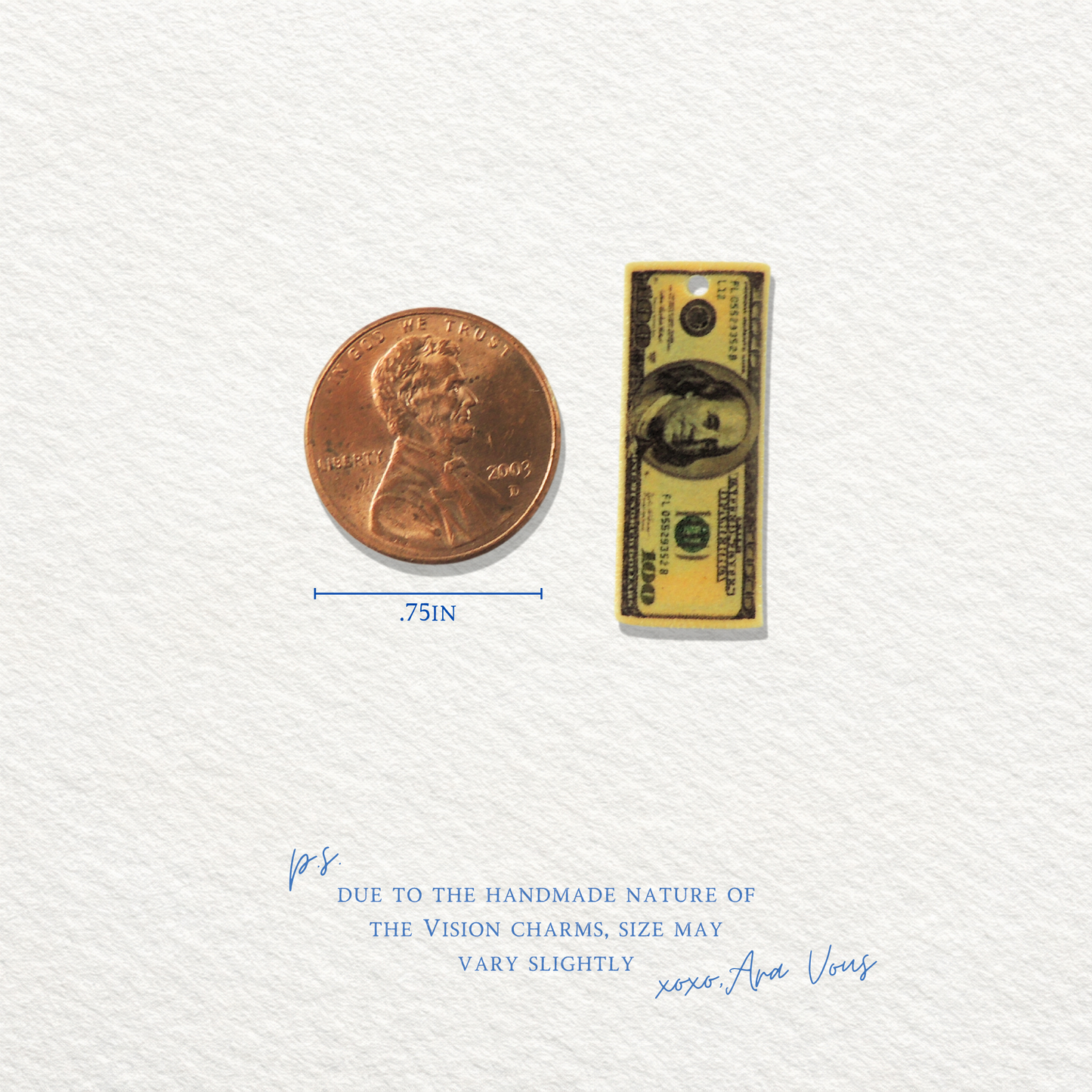 $100 Bill | Vision Board Charm