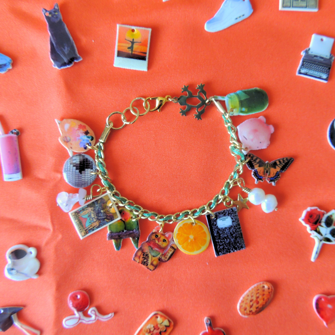 Vision Board Charm Bracelet (10 Vision Charms!)