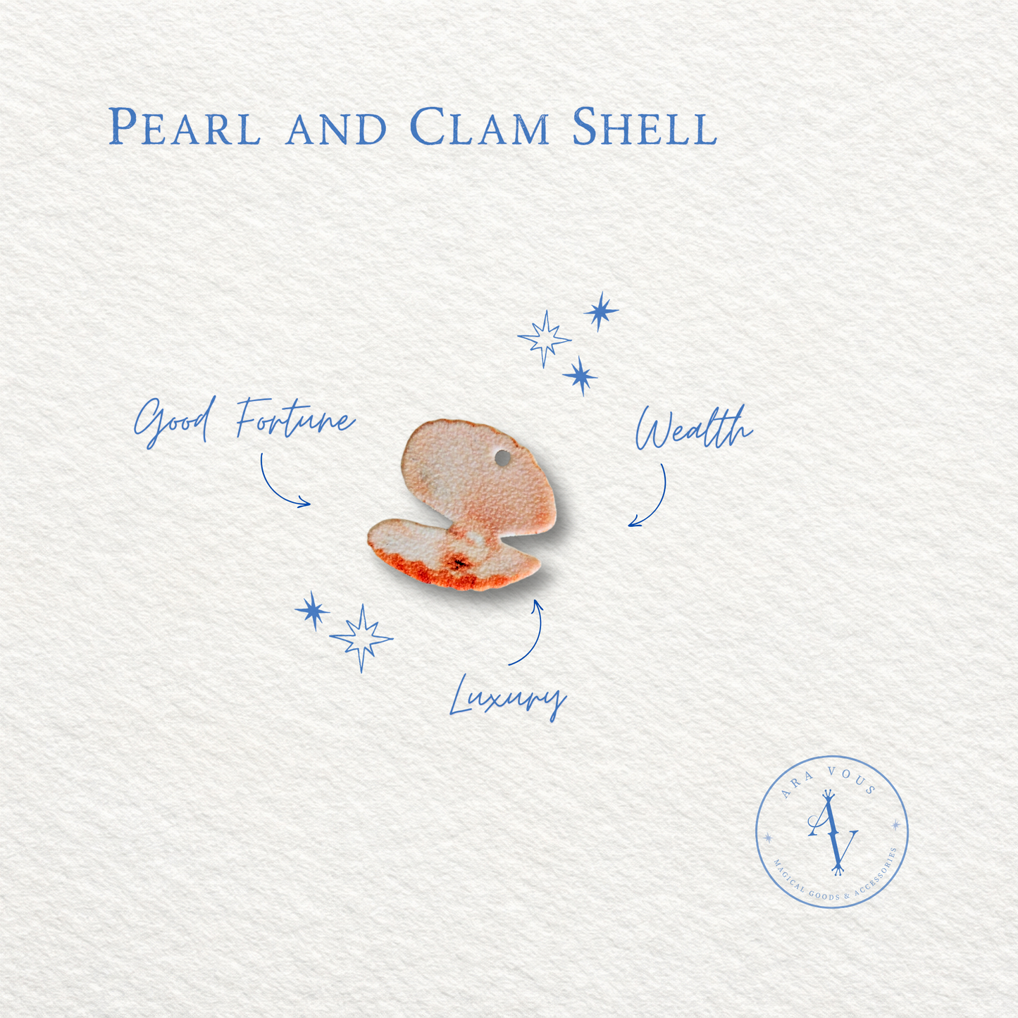 Pearl and Clamshell | Vision Board Charm