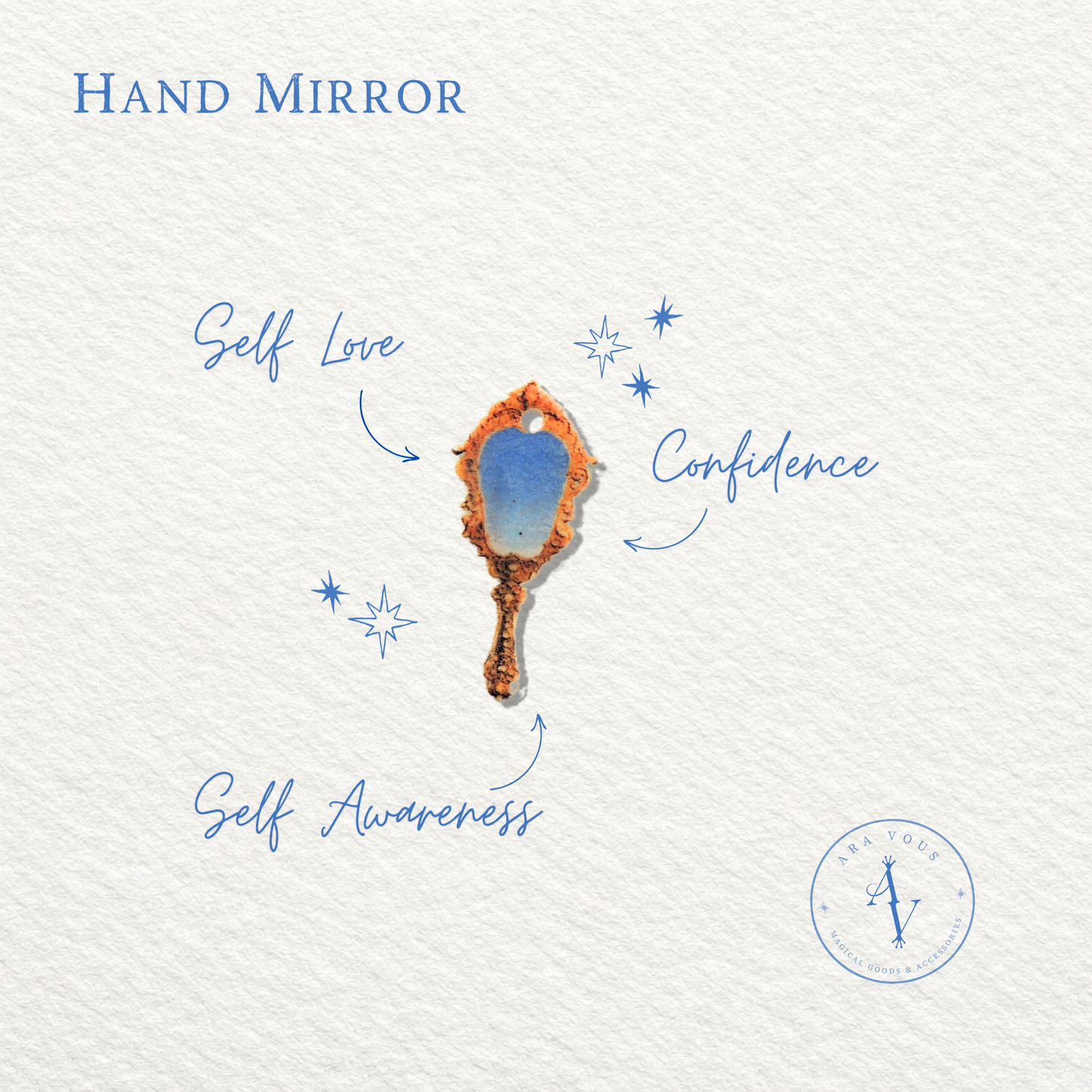 Vintage Hand Mirror | Vision Board Charm