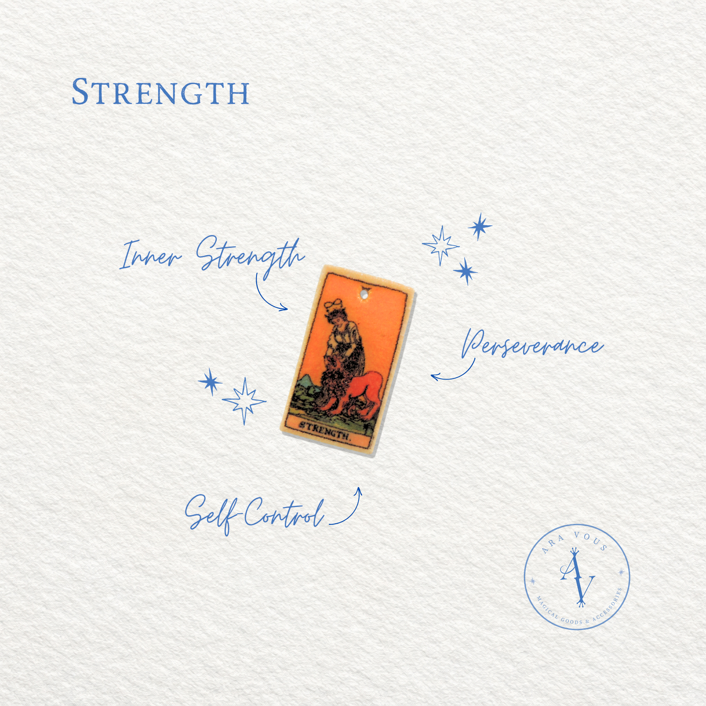 Strength Tarot Card | Vision Board Charm